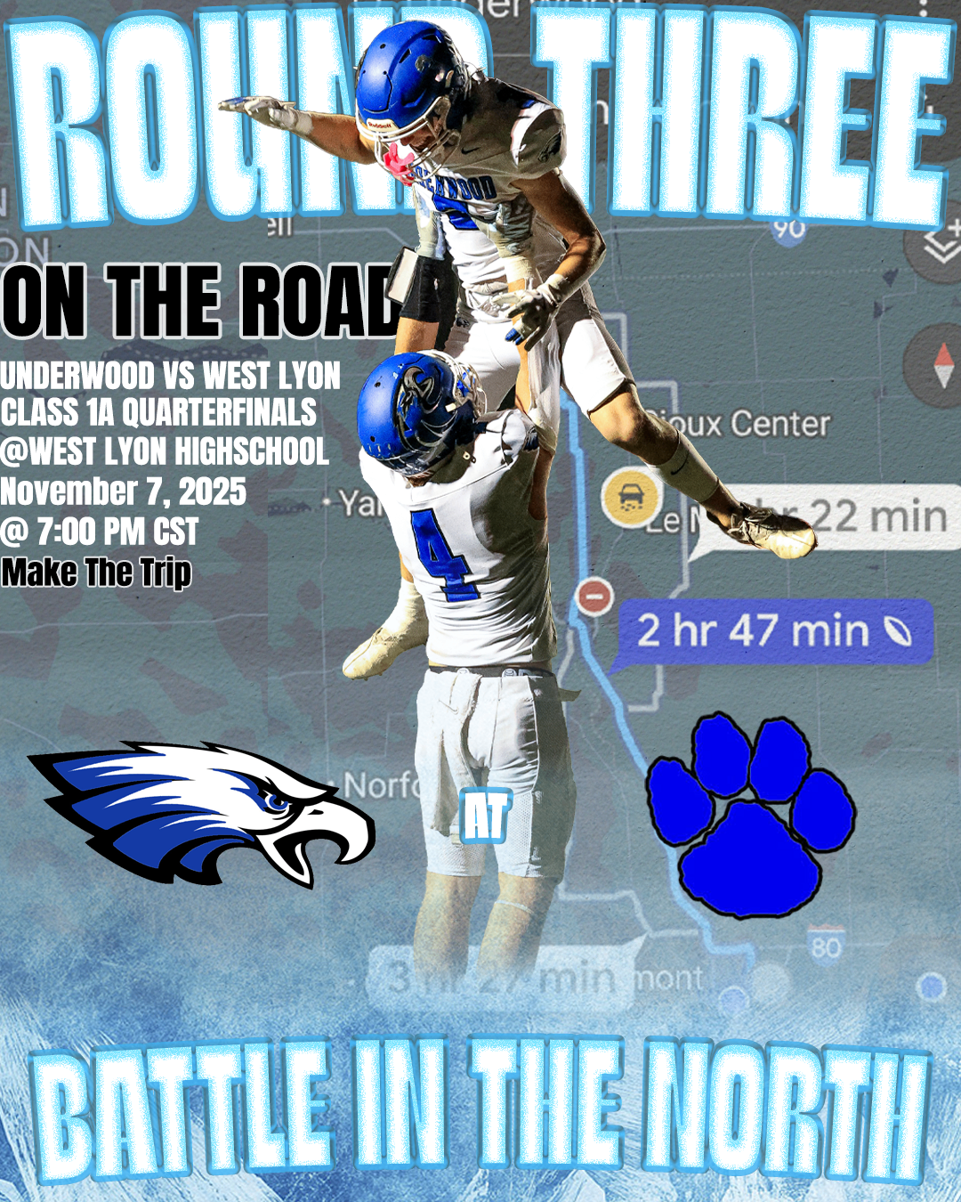 Battle in the North playoff graphic